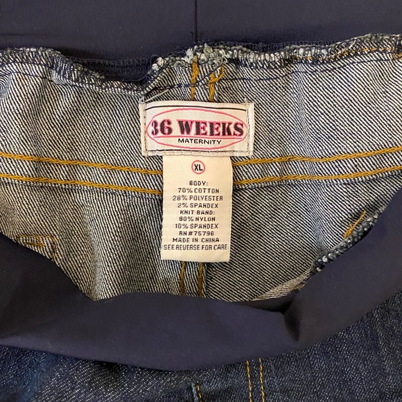 NWT XL Maternity Shorts with Crochet Accents - Picture 2 of 5